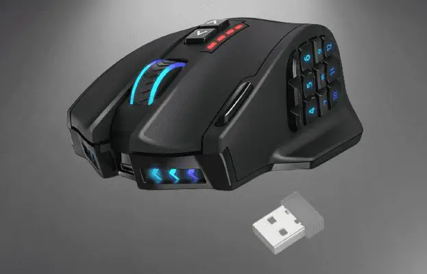 Utech Smart Venus Pro RGB Wireless MMO Gaming Mouse