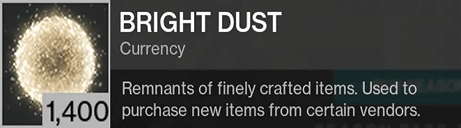 Destiny 2 Bright Dust