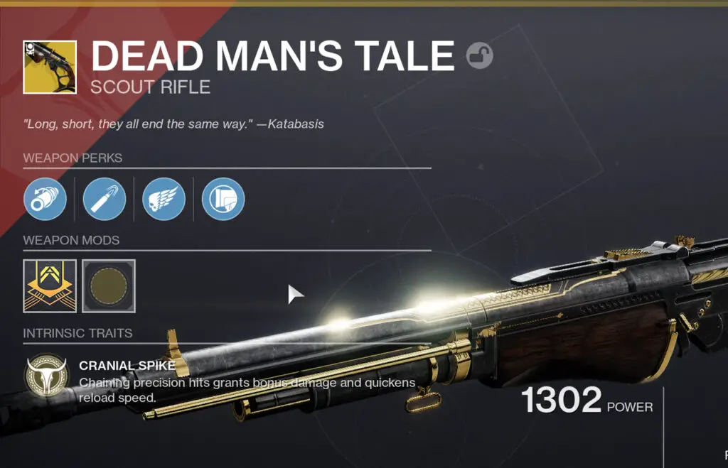 Dead Man's Tale Stats